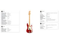 Fender Limited Edition 75th Anniversary Player II P Bass CAR Fender Limited Edition 75th Anniversary Player II P Bass CAR